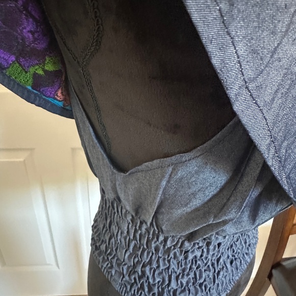 Women's Handmade Floral Embroidered Mexican Crop Top Blouse - Size Small/medium - Picture 6 of 10